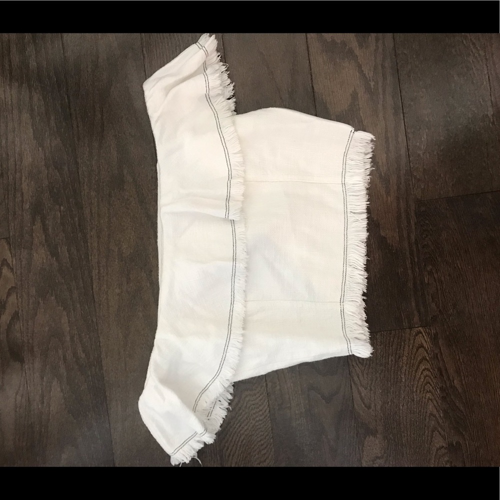 ALEXANDER WANG OFFTHE SHOULDER LINEN CROP 🙏🏼